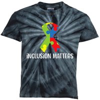 Special Education Autism Awareness Teacher Inclusion Matters Kids Tie-Dye T-Shirt