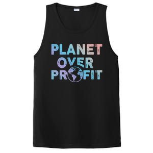 Sustainability Earth And Saying Planet Over Profit Gift PosiCharge Competitor Tank