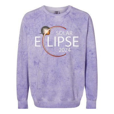 Solar Eclipse April 8 2024 Eclipse Party 2024 Souvenir Colorblast Crewneck Sweatshirt