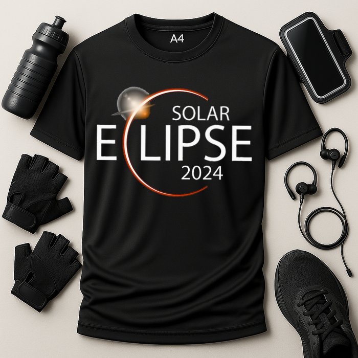 Solar Eclipse April 8 2024 Eclipse Party 2024 Souvenir Cooling Performance Crew T-Shirt