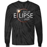 Solar Eclipse April 8 2024 Eclipse Party 2024 Souvenir Tie-Dye Long Sleeve Shirt