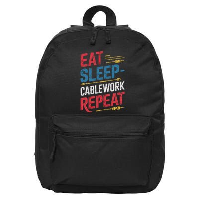 Sound Engineer Audio Visual Technician Funny Av Tech 16 in Basic Backpack