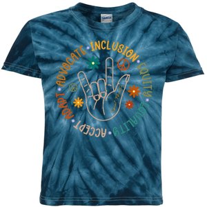 Special Education Autism Accept Equality Hippie Kids Tie-Dye T-Shirt