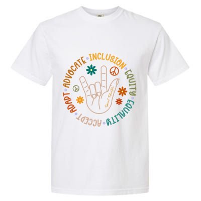 Special Education Autism Accept Equality Hippie Garment-Dyed Heavyweight T-Shirt