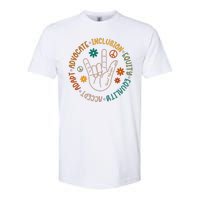 Special Education Autism Accept Equality Hippie Softstyle CVC T-Shirt