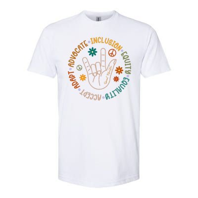 Special Education Autism Accept Equality Hippie Softstyle® CVC T-Shirt