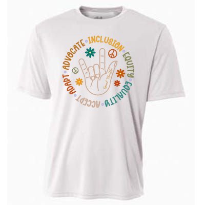 Special Education Autism Accept Equality Hippie Cooling Performance Crew T-Shirt