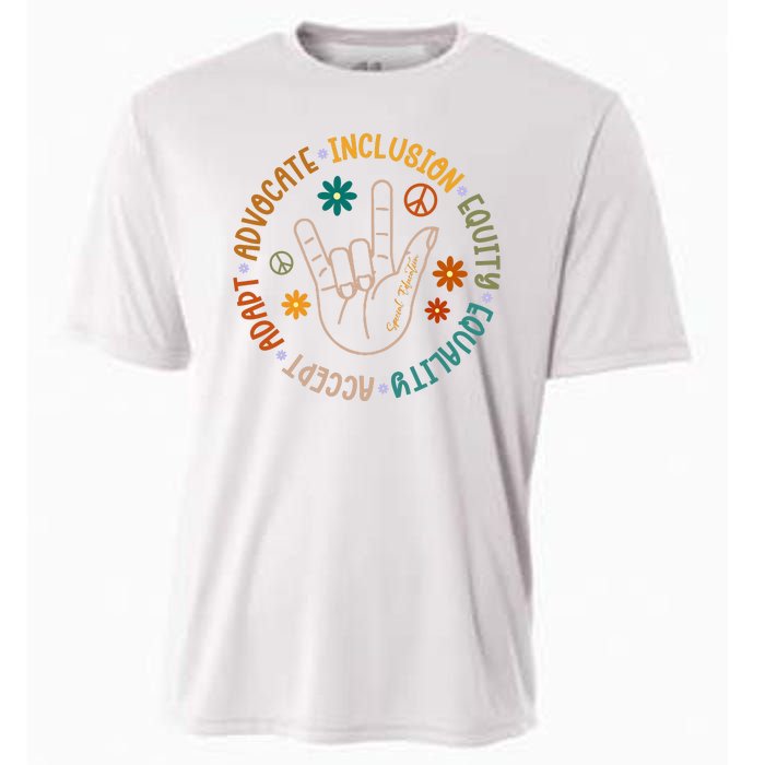 Special Education Autism Accept Equality Hippie Cooling Performance Crew T-Shirt