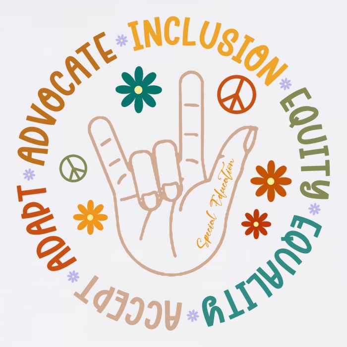 Special Education Autism Accept Equality Hippie Cooling Performance Crew T-Shirt