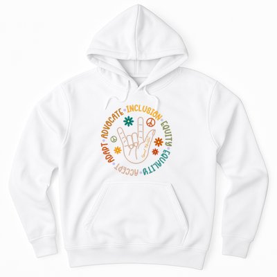 Special Education Autism Accept Equality Hippie Hoodie