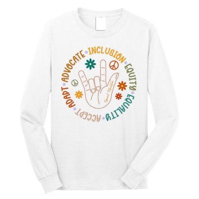 Special Education Autism Accept Equality Hippie Long Sleeve Shirt