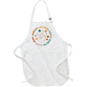 Special Education Autism Accept Equality Hippie Full-Length Apron With Pockets