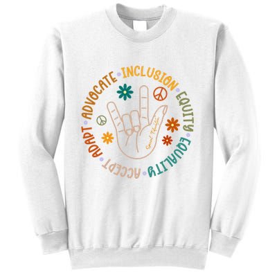 Special Education Autism Accept Equality Hippie Sweatshirt