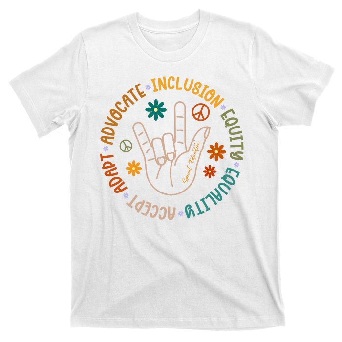 Special Education Autism Accept Equality Hippie T-Shirt