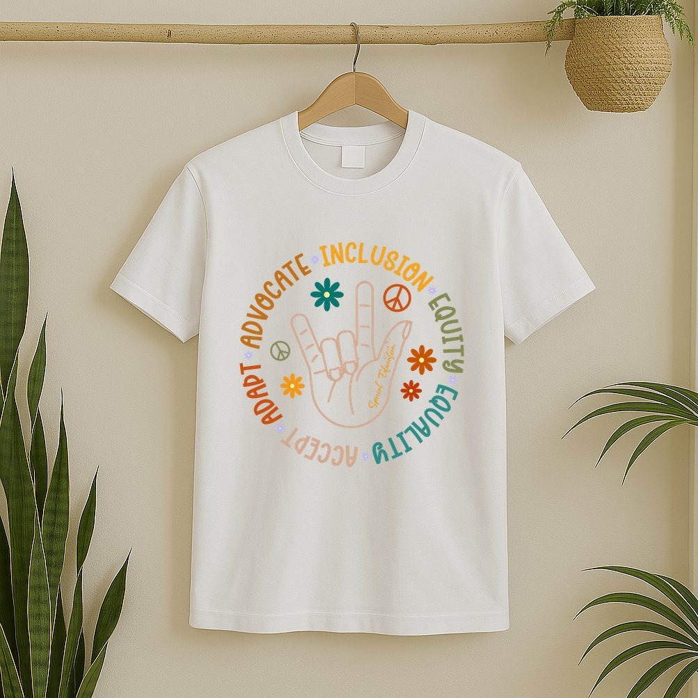 Special Education Autism Accept Equality Hippie T-Shirt