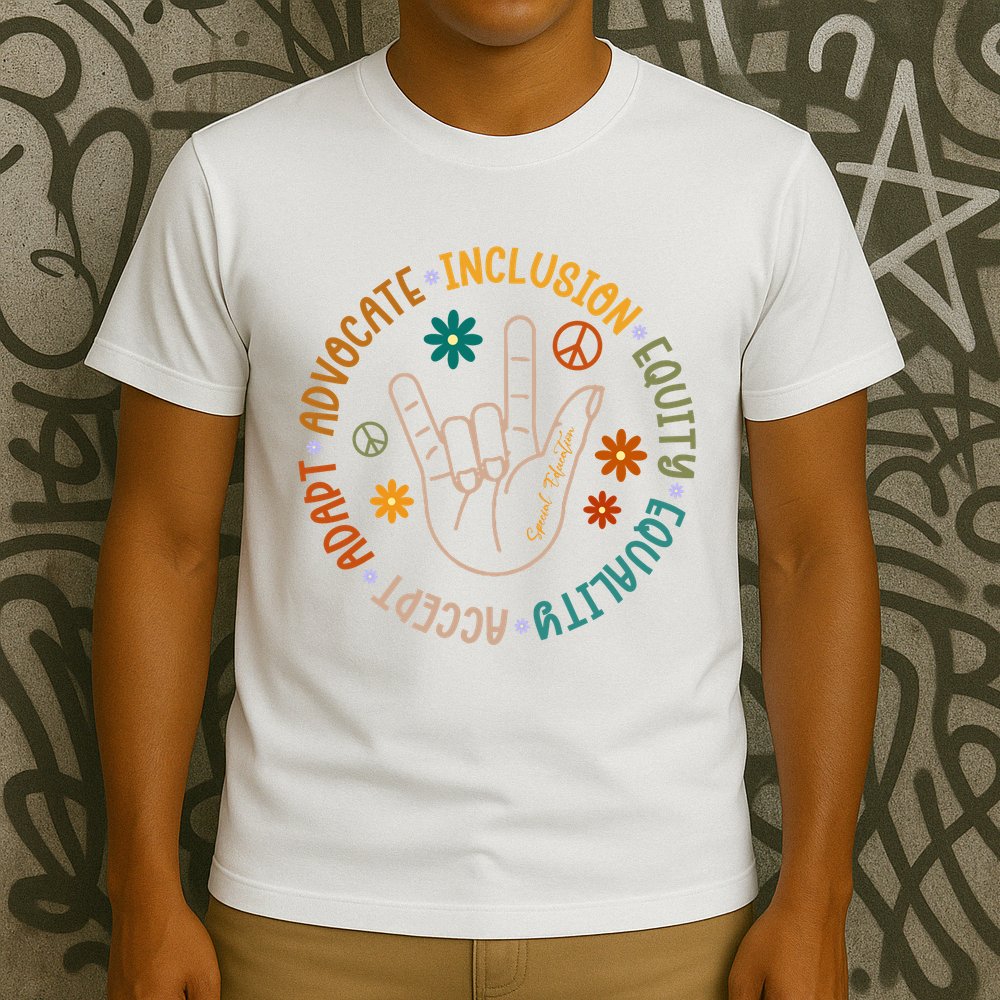 Special Education Autism Accept Equality Hippie T-Shirt