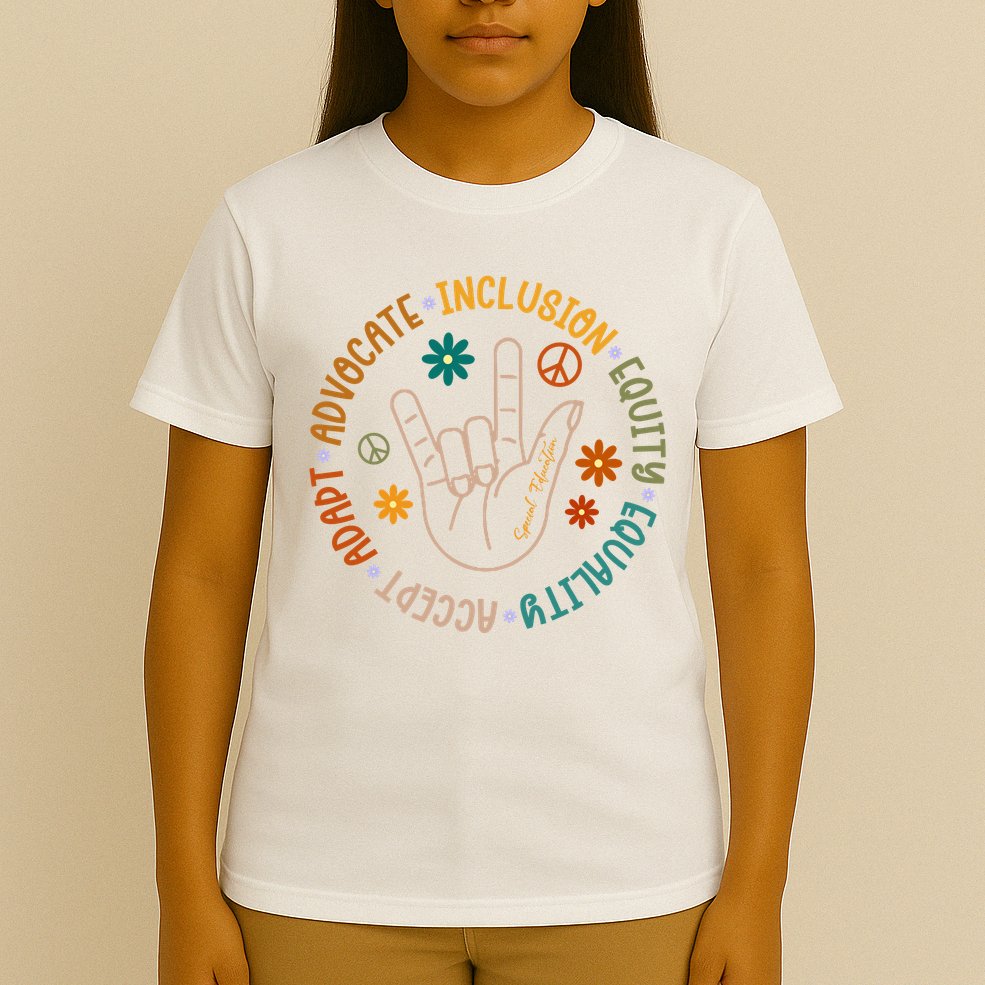 Special Education Autism Accept Equality Hippie T-Shirt