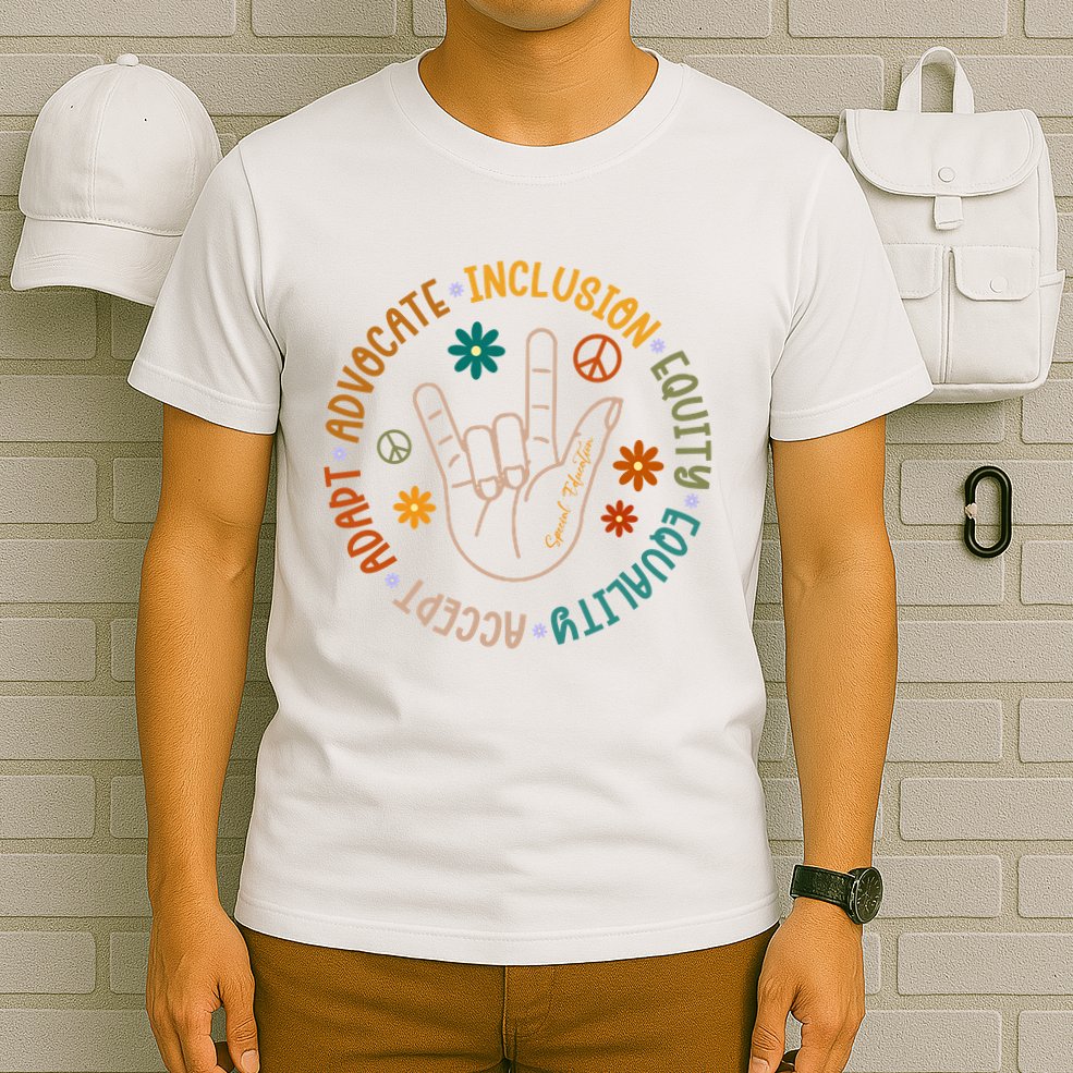 Special Education Autism Accept Equality Hippie T-Shirt