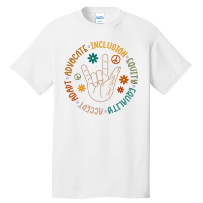 Special Education Autism Accept Equality Hippie Tall T-Shirt