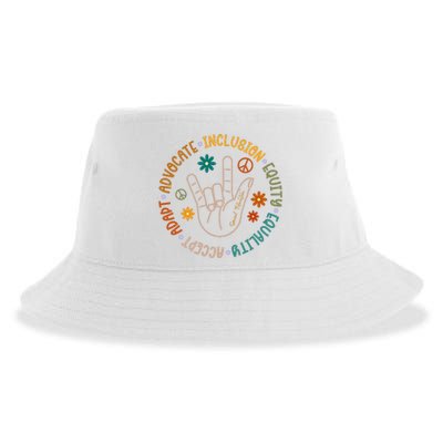 Special Education Autism Accept Equality Hippie Sustainable Bucket Hat