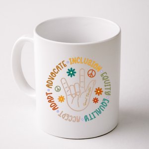 Special Education Autism Accept Equality Hippie Coffee Mug