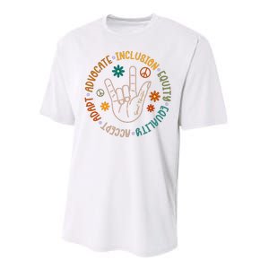 Special Education Autism Accept Equality Hippie Performance Sprint T-Shirt