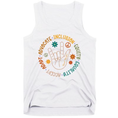 Special Education Autism Accept Equality Hippie Tank Top