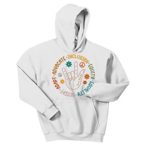 Special Education Autism Accept Equality Hippie Kids Hoodie