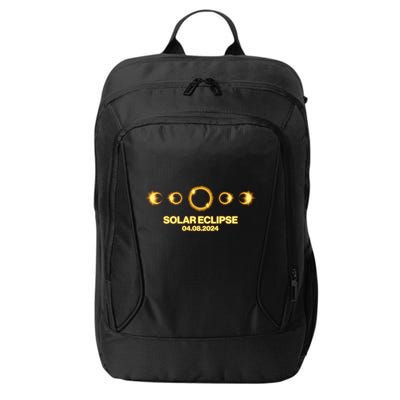 Solar Eclipse April 08 2024 City Backpack