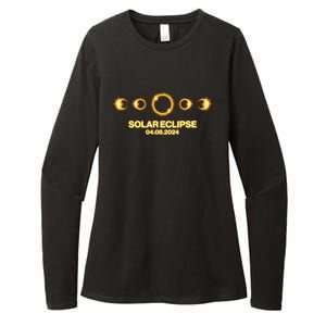 Solar Eclipse April 08 2024 Womens CVC Long Sleeve Shirt