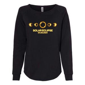 Solar Eclipse April 08 2024 Womens California Wash Sweatshirt