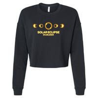 Solar Eclipse April 08 2024 Cropped Pullover Crew