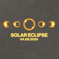 Solar Eclipse April 08 2024 Cotton Canvas Backpack