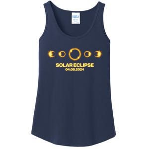 Solar Eclipse April 08 2024 Ladies Essential Tank