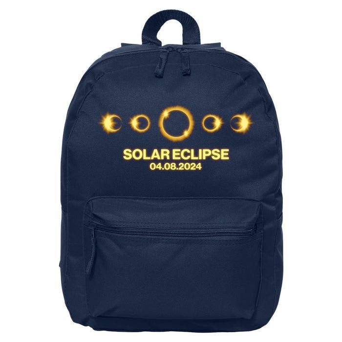 Solar Eclipse April 08 2024 16 in Basic Backpack