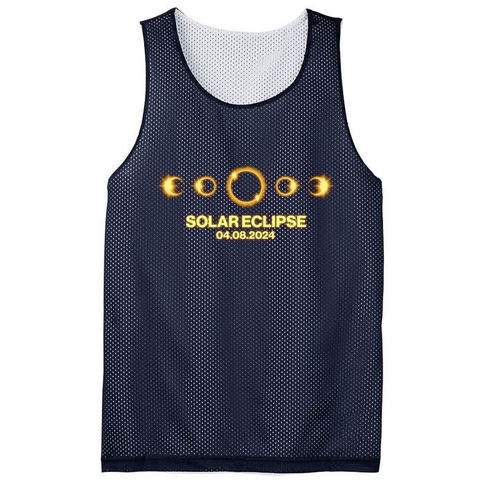 Solar Eclipse April 08 2024 Mesh Reversible Basketball Jersey Tank