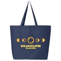 Solar Eclipse April 08 2024 25L Jumbo Tote