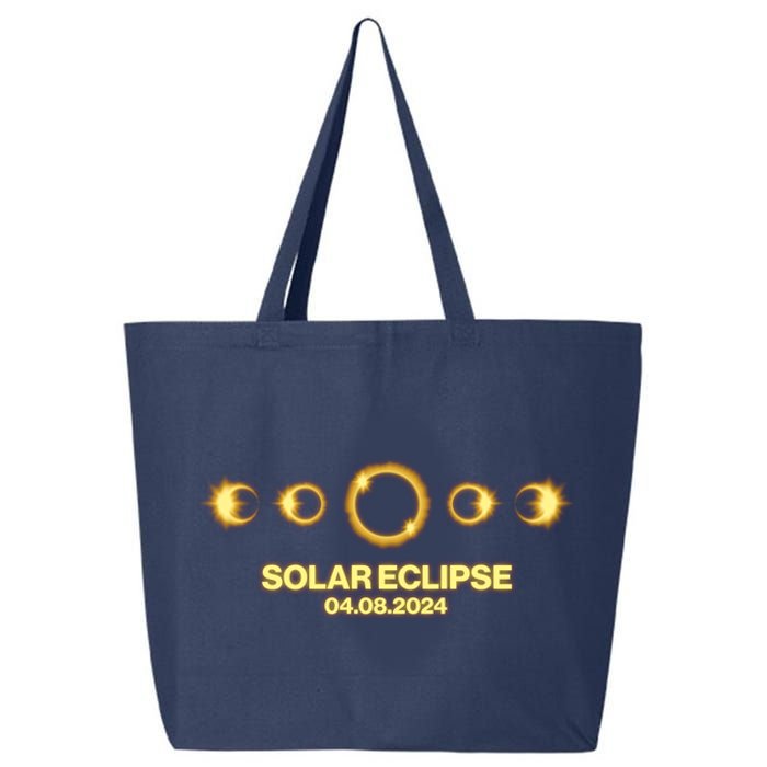 Solar Eclipse April 08 2024 25L Jumbo Tote