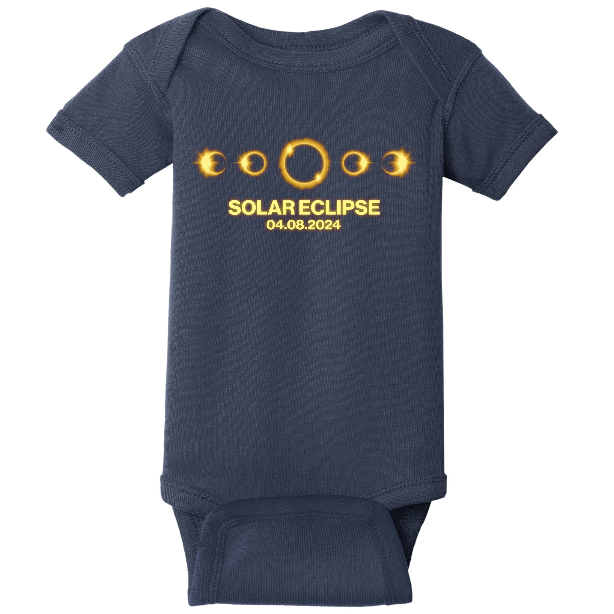 Solar Eclipse April 08 2024 Baby Bodysuit