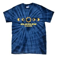 Solar Eclipse April 08 2024 Tie-Dye T-Shirt