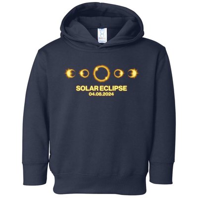 Solar Eclipse April 08 2024 Toddler Hoodie