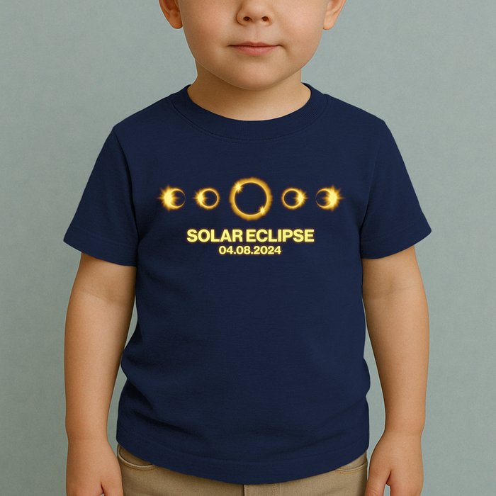 Solar Eclipse April 08 2024 Toddler T-Shirt