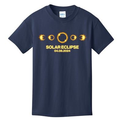 Solar Eclipse April 08 2024 Kids T-Shirt