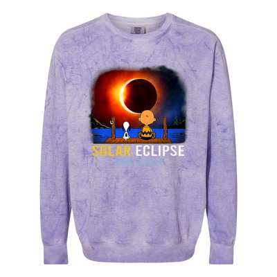 Solar Eclipse April 8 2024 Totality April 8 Colorblast Crewneck Sweatshirt