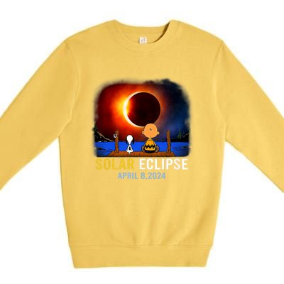 Solar Eclipse April 8 2024 Totality April 8 Premium Crewneck Sweatshirt