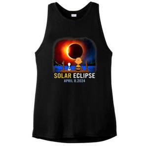 Solar Eclipse April 8 2024 Totality April 8 Ladies PosiCharge Tri-Blend Wicking Tank