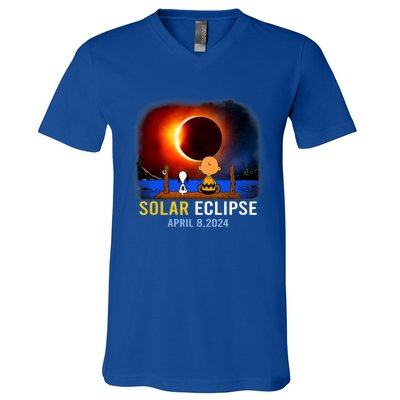 Solar Eclipse April 8 2024 Totality April 8 V-Neck T-Shirt