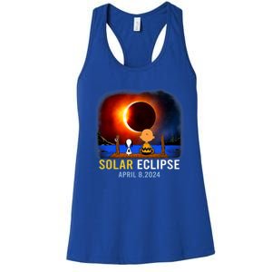 Solar Eclipse April 8 2024 Totality April 8 Women's Racerback Tank