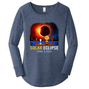 Solar Eclipse April 8 2024 Totality April 8 Women's Perfect Tri Tunic Long Sleeve Shirt