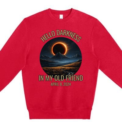 Solar Eclipse April 08 2024 Premium Crewneck Sweatshirt